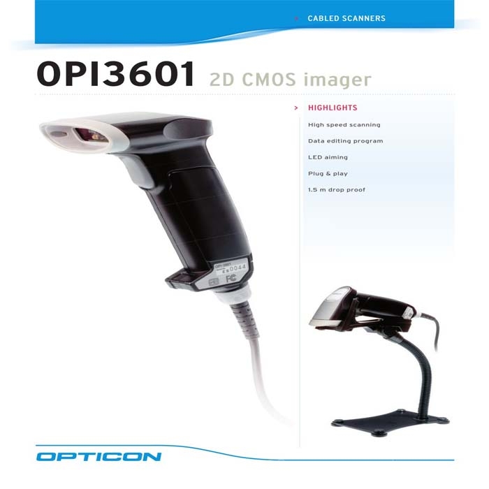 Máy đọc mã vạch 2D Opticon OPI-3601