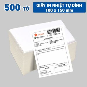 Decal nhiệt 100x150mm in đơn hàng tmđt, 500 tem (500 đơn hàng)